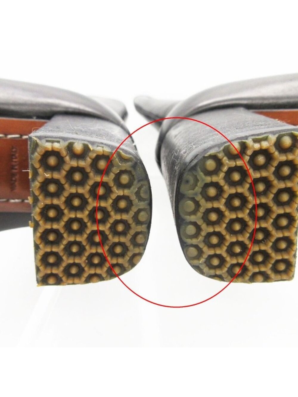 Louis Vuitton Boots Gold Buckle Leather Long Shoes Chunky Heels Side Zip Black - Picture 8 of 10